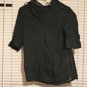Mudd Button Down See Through